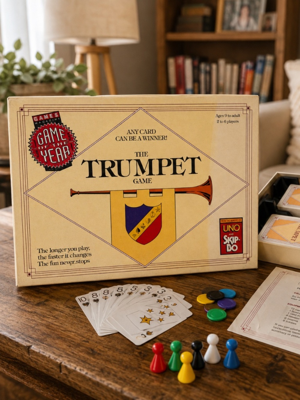 Vintage 1990 The Trumpet Game Card Board Game 2-6 Players International Games